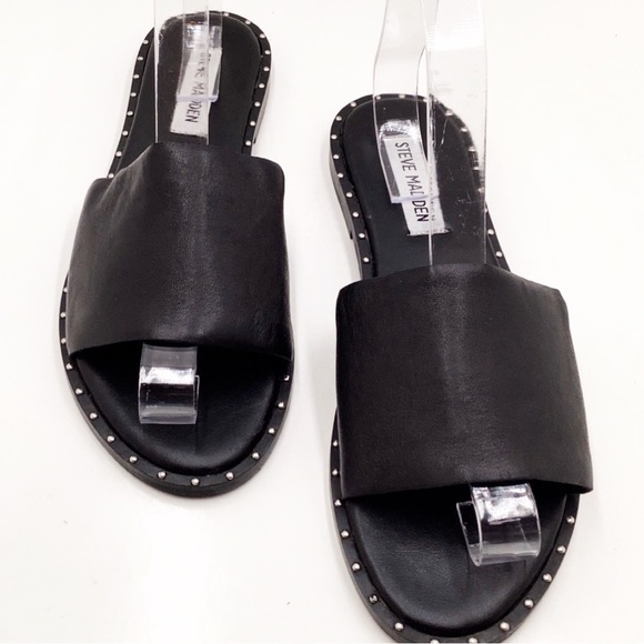 🆕{STEVE MADDEN} Taylor Studded Slide Sandals - Picture 1 of 16